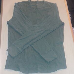 Blue-Green Long Sleeve Shirt
